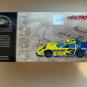 Yellow and Blue Stock Car Toy